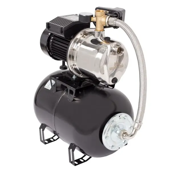 Hidrofor cu pompa autoamorsanta Wasserkonig WSKX5154-25, corp inox, putere 1350 W, 9 m, debit 5100 l/h, inaltime refulare 54 m, vas de expansiune 24 litri