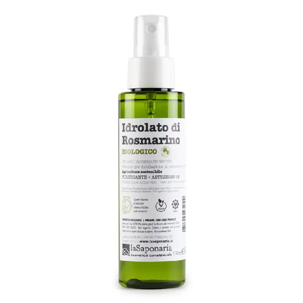 Hidrolat bio (apa florala) astringent de rozmarin, 100ml, La Saponaria