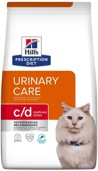 HILL's PD FELINE C/D Stress Hrană uscată recurenţa struviţilor, Peşte 1,5kg