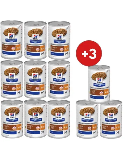 HILL'S Prescription Diet Canine k/d Kidney Care 9+3 CADOU hrană câini pentru susținerea rinichilor