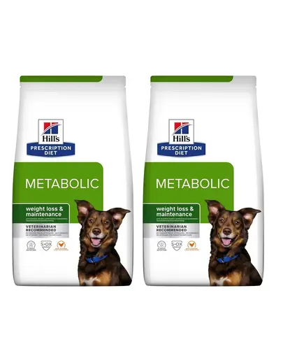 HILL'S Prescription Diet Canine Metabolic 8 kg (2 x 4 kg) hrana uscata caini supraponderali