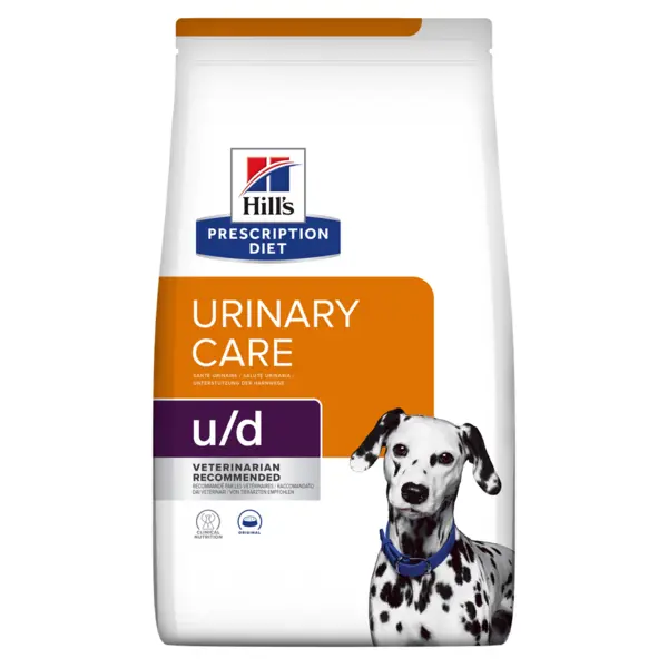 HILL'S Prescription Diet u/d Urinary Care, dietă veterinară câini, hrană uscată, afecțiuni urinare HILL'S Prescription Diet u/d Urinary Care, dietă veterinară câini, hrană uscată, sistem urinar, 4kg