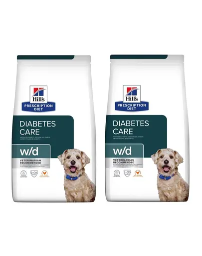 HILL'S Prescription Diet w/d Canine 8 (2x4 kg) pentru caini cu diabet