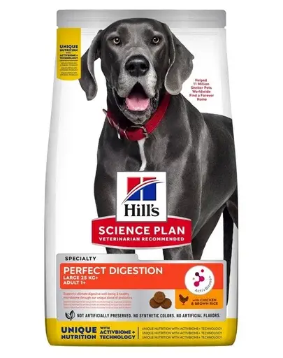 HILL'S Science Plan Canine Adult Large Perfect Digestion Chicken and Brown Rice 14kg hrană câini