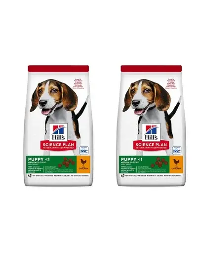 HILL'S Science Plan Canine Puppy Medium Chicken hrana caini de rasa medie, cu pui 36 kg (2x18 kg)