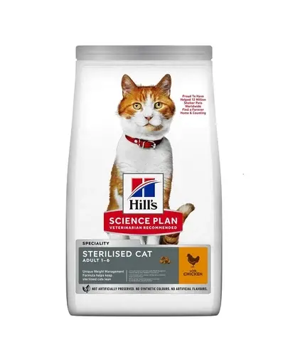 HILL'S Science Plan Young Adult Sterilised Cat Hrana uscata pentru pisici sterilizate, cu pui 10 kg