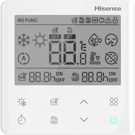 HISENSE Termostat de camera Hisense HSXE-VC04, Carcasa compacta, 86×86 mm