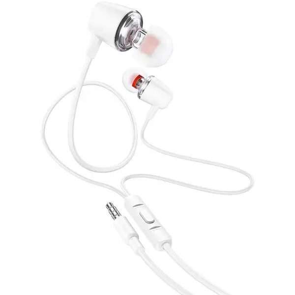 HOCO Casti Handsfree 3.5mm HOCO M107, Alb