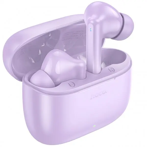 HOCO Casti True Wireless Hoco EQ2 (Mov), Bluetooth 5.3, Autonomie 7h, IPX4, Suport Siri