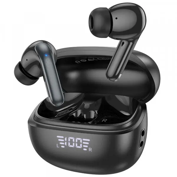 HOCO Handsfree Bluetooth HOCO EQ5, TWS, ANC, Negru