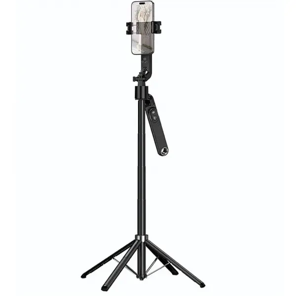 HOCO Selfie Stick Bluetooth HOCO K32 Face Tracking, 4.5inch - 7inch, Negru