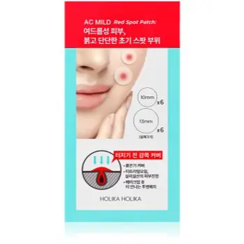 Holika Holika AC Mild Red Spot plasturi pentru piele problematică impotriva acneei