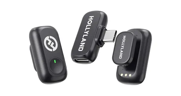 Hollyland LARK A1 Mini Duo Lavaliere wireless, Omnidirectional, USB-C, Autonomie 9 ore, Space Gray
