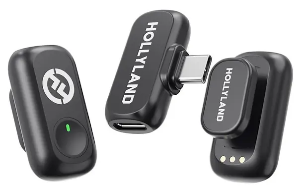Hollyland LARK A1 Mini Duo Lavaliere wireless, Omnidirectional, Lightning RX, Autonomie 9 ore, Space Gray