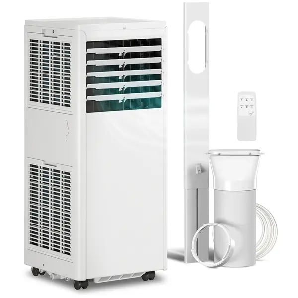 HOMCOM Aparat de Aer Condiționat Portabil 5000 BTU, Unitate 4-în-1: Răcire, Dezumidificare, Ventilator, Modul Sleep | Aosom Romania