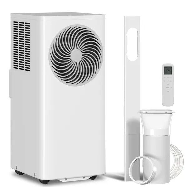 HOMCOM Aparat de aer condiționat portabil 9000 BTU 4-în-1 răcire dezumidificator ventilator mod somn pentru 33 m² Alb | Aosom Romania