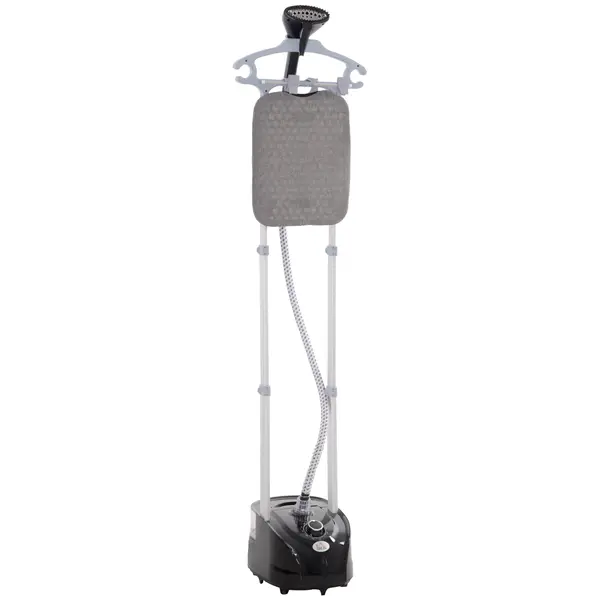 HOMCOM Aparat de Călcat Vertical cu Aburi, Fier de Călcat de 2L, Putere 1950W cu 2 Tije Portabil, 35x25x23cm | Aosom Romania