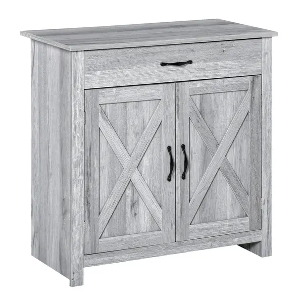 HOMCOM Bufet de Bucatarie Stil Country, Mobilier Multifunctional | Aosom Romania