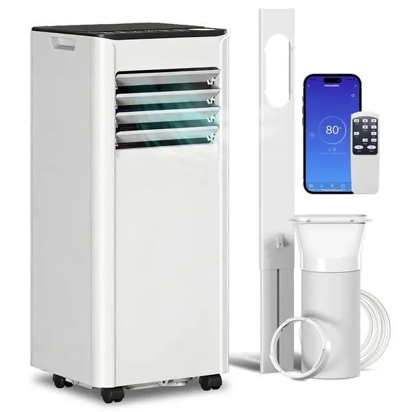 HOMCOM Climatizator Portabil Aparat de Aer Condiționat 9000 BTU Mobil | Aosom Romania