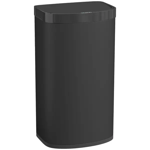 HOMCOM Coș cu senzor 55 litri, coș de gunoi cu capac Soft-Close din oțel inoxidabil, pentru bucătărie, sală de sport, birou, Negru | Aosom Romania
