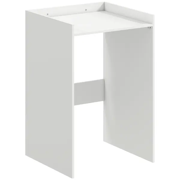 HOMCOM Dulap de baie pentru nișă cu raft deschis, dulap pentru baie, ideal pentru spații mici, 64 x 60 x 97,5 cm, Alb | Aosom Romania