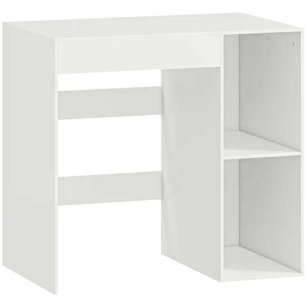 HOMCOM Dulap deasupra Mașinii de Spălat, Mobilier Modern cu Rafturi Deschise, Spațiu Economisit pentru Baie și Rufe, 96x60x95 cm, Alb | Aosom Romania