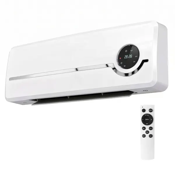 HOMCOM Încălzitor Electric 2000W de Perete cu 3 Moduri, Timer, Telecomandă și Blocare Copii | Aosom Romania
