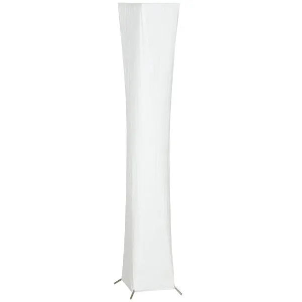 HOMCOM Lampă de Podea Modernă cu Întrerupător de Picior, din Oțel și Plastic, 25x25x129 cm, Alb și Argintiu | Aosom Romania