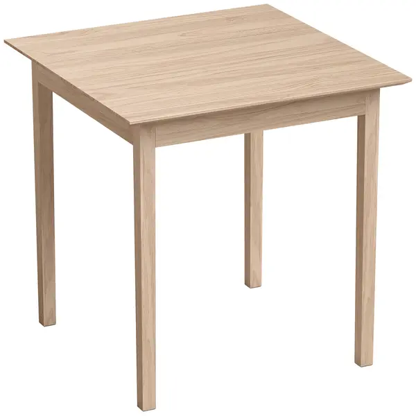 HOMCOM Masă bucătărie/sufragerie pătrată, design modern, 75 cm x 75 cm x 76 cm, lemn natural | Aosom Romania