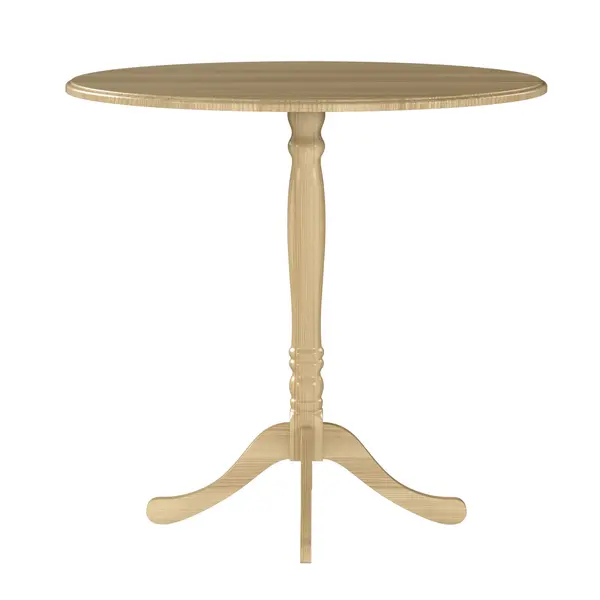 HOMCOM Masă rotundă pentru 4 persoane Ø 80 cm, masă de bucătărie, picior din oțel, stil modern, lemn natural | Aosom Romania