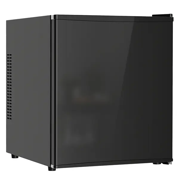 HOMCOM Mini-frigider 44 L/46 doze Frigider mic cu termostat reglabil 43 x 51 x 51,3 cm, Negru | Aosom Romania