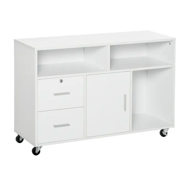 HOMCOM Mobilier Suport Imprimantă Dulapior Multifuncțional Design Compact și Elegant pentru Birou și Acasă | Aosom Romania