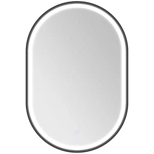 HOMCOM Oglindă baie iluminare LED 50x70cm, oglindă iluminată de perete cu comutator tactil, lumină 3 culori | Aosom Romania