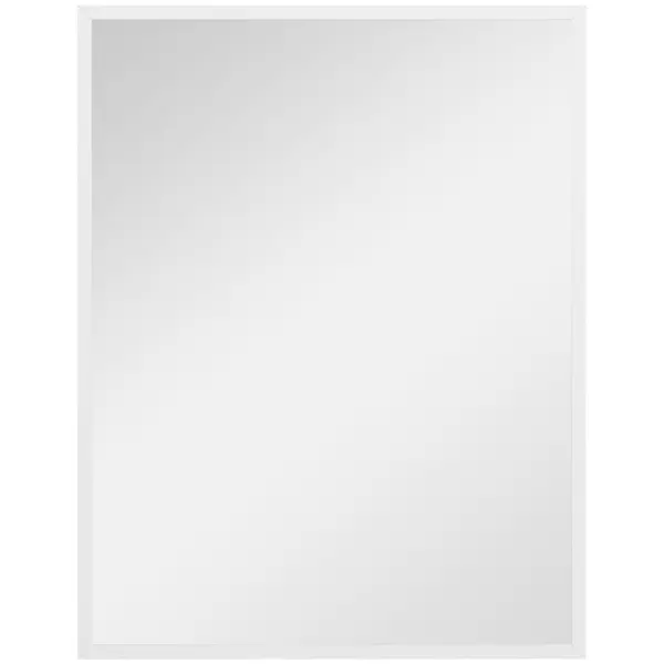 HOMCOM Oglindă de Perete din Sticlă și MDF, 70x90 cm, Alb | Aosom Romania