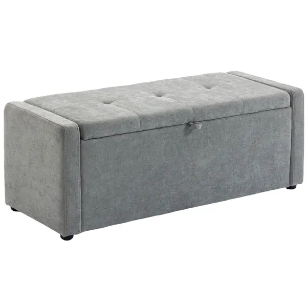 HOMCOM pouf interior taburet bancă suport capăt pat | Aosom Romania