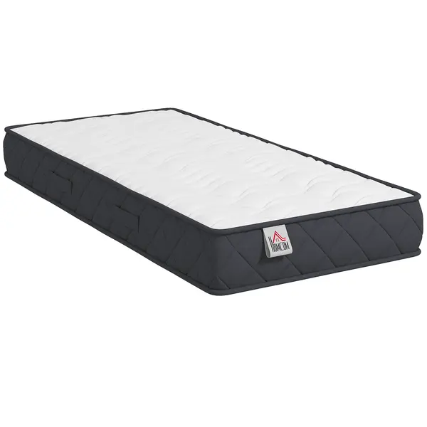 HOMCOM Saltea 90x190cm, saltea 1 persoană, spumă cu memorie, 20cm grosime, certificat Oeko-Tex, fermitate medie | Aosom Romania