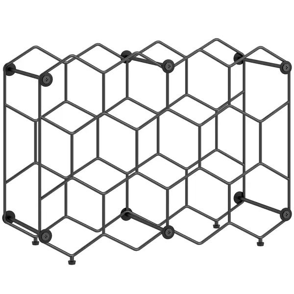 HOMCOM suport sticle masă metal | Aosom Romania