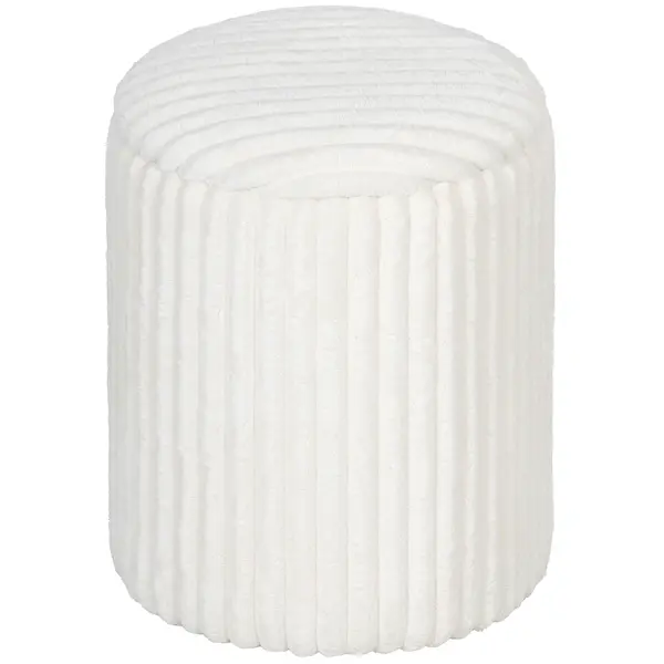 HOMCOM Taburet de depozitare cu capac reversibil, taburet modern din cord pentru living și dormitor, Alb | Aosom Romania