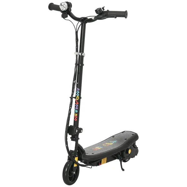 HOMCOM Trotinetă electrică 120 W pliabilă pentru copil 7-14 ani 12 km/h maxim autonomie 10 km maxim negru | Aosom Romania