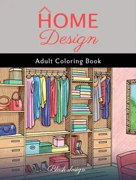 Home Design: Adult Coloring Book, Hardcover/Blush Design