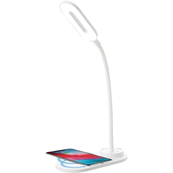 HOME Lampa LED de birou Home DK-H12, Incarcator wireless, 3 moduri, control touch, USB-C, 6W
