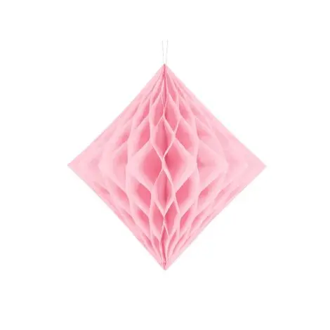 Honeycomb diamant roz deschis 20 cm