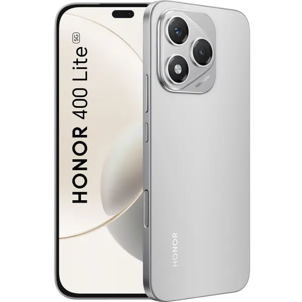 Honor Telefon Mobil HONOR 400 Lite, Procesor Mediatek Dimensity 7025 Ultra Octa-Core, AMOLED Touchscreen 6.7, 8GB RAM, 256GB Flash, Camera Duala 108+5MP, Wi-Fi, 5G, Dual Sim, Android, Gri