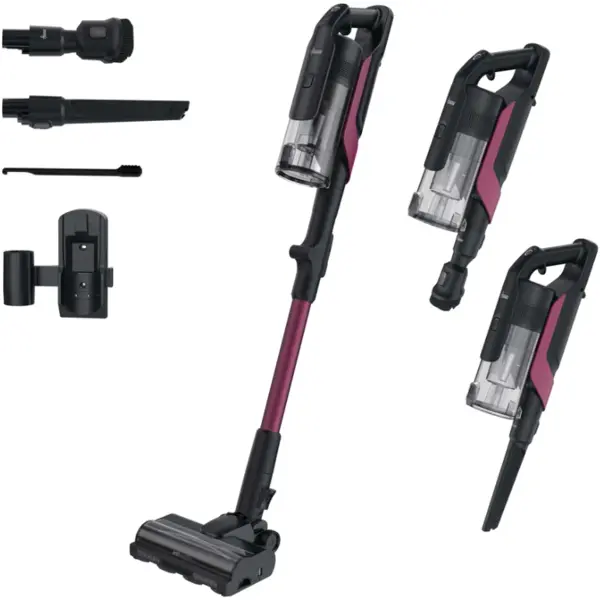 Hoover Aspirator vertical Hoover HF610HX 011, fara fir, autonomie 40 min, rezervor 0.7 L, 650 W, Negru