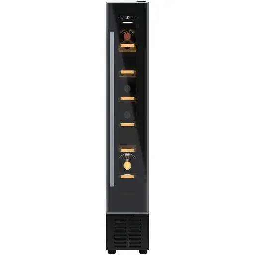 Hoover Racitor de vinuri incorporabil Hoover HWCB 15/1, 7 sticle, Clasa G, H 86.3 cm, Negru