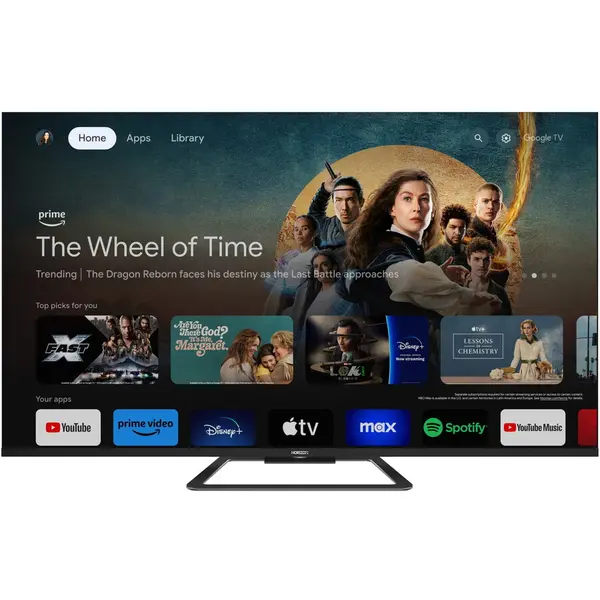 Horizon Televizor Horizon QLED 65HQ8590U/D, 164 cm, Smart Google TV, 4K Ultra HD, Clasa F, Negru