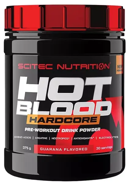 Hot Blood Hardcore, guarană, 375 g, Scitec Nutrition