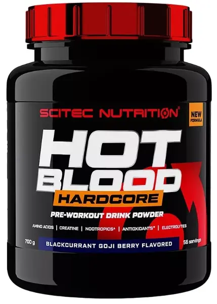Hot Blood Hardcore, suc de portocale, 700 g, Scitec Nutrition