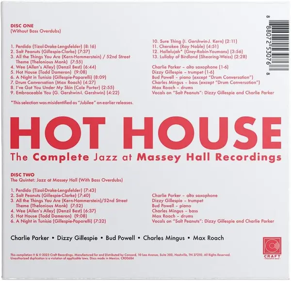 Hot House | Charlie Parker, Dizzy Gillespie, Bud Powell, Charles Mingus, Max Roach
