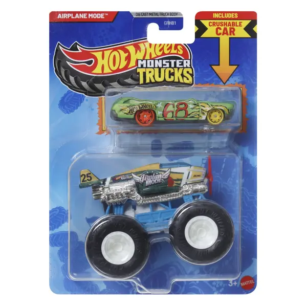 HOT WHEELS MONSTER TRUCK SI MASINUTA METALICA AIRPLANE MODE